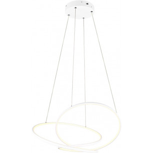 Darvin LED 84cm white modern pendant lamp with light colour control Trio