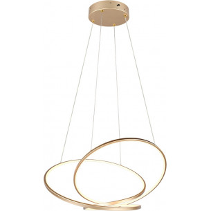 Darvin LED 84cm gold modern pendant lamp with light colour control Trio