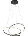 Darvin LED 84cm black modern pendant lamp with light colour control Trio