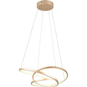 Darvin LED 64cm gold modern pendant lamp with light colour control Trio