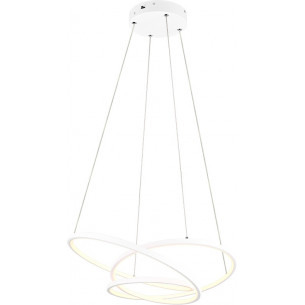 Darvin LED 64cm white modern pendant lamp with light colour control Trio