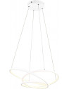 Darvin LED 64cm white modern pendant lamp with light colour control Trio