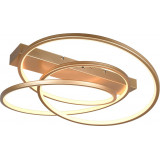 Darvin LED 64cm gold modern plafond with adjustable light colour Trio