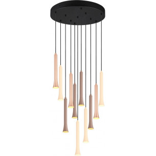 Fiato LED 40cm multicolour&amp;black adjustable pendant lamp Trio