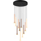 Fiato LED 40cm multicolour&amp;black adjustable pendant lamp Trio