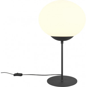 Fomento 30cm white&amp;black glass sphere table lamp Trio