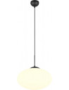 Fomento 40cm white&amp;black glass sphere pendant lamp Trio