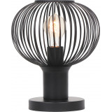 Gila 23cm matte black wire table lamp Trio