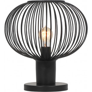 Gila 33cm matte black wire table lamp Trio