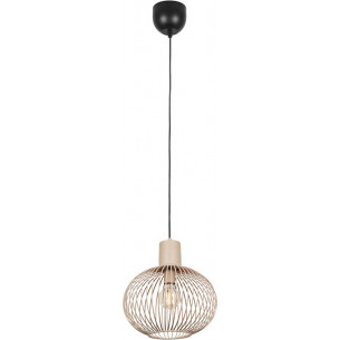 Lampa wisząca druciana Gila 33cm piaskowa Trio