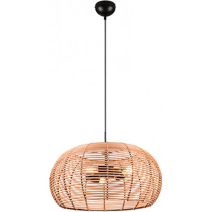 Inga 50cm rattan boho pendant lamp Trio