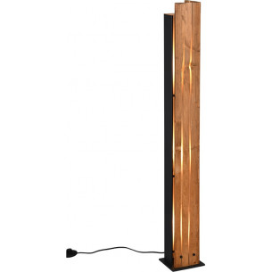 Lampa podłogowa drewniana loft Karuni 121cm Trio