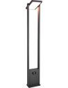 Malawi LED 101cm anthracite solar garden post with motion and dusk sensor Trio