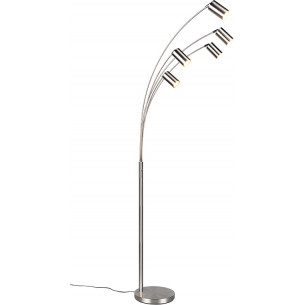 Lampa podłogowa 5 punktowa regulowana Marley 200cm nikiel Trio