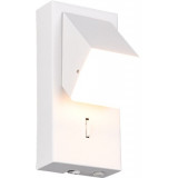 Raglan white matt modern wall lamp with switch Trio