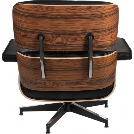 Vip Rosewood black leather swivel armchair D2.Design