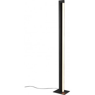 Lampa podłogowa ze ściemniaczem Seeker LED 130cm czarna Trio