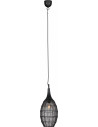 Lampa wisząca orientalna Soraya Slim 26cm czarna Trio