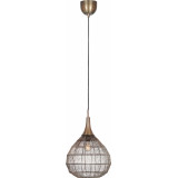 Soraya 42cm patina oriental pendant lamp Trio