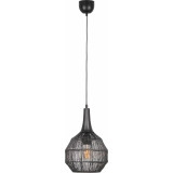 Soraya 26cm black oriental pendant lamp Trio