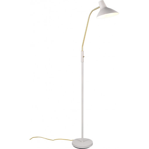 Lampa podłogowa z regulowanym kloszem Traveller 145cm szara Trio