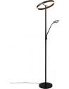 Lampa podłogowa z lampką do czytania i regulacją światła Willis LED 180cm czarna Trio