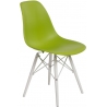 Designerskie Krzesło z tworzywa DSW White Zielone D2.Design do kuchni i salonu.