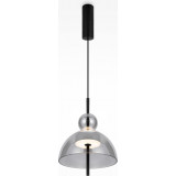 Bangkok LED 25 cm smoked modern glass pendant lamp Maytoni