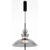 Bangkok LED 40 cm smoked modern glass pendant lamp Maytoni