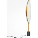 Breeze LED 3000K transparent / brass / black modern glamour floor lamp Maytoni