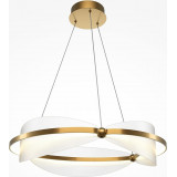Breeze LED 3000K 60 cm transparent / brass modern glamour pendant lamp Maytoni