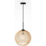Cane 30 cm natural boho rattan sphere pendant lamp Maytoni