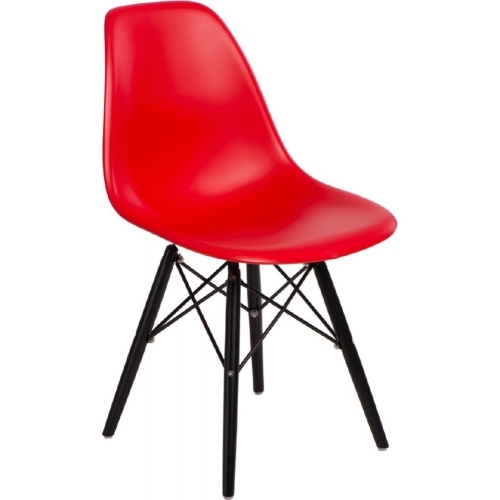 DSW PP Black red polypropylene chair D2.Design