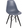 DSW PP Black dark grey scandinavian chair D2.Design