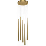 Cascade LED V 32 cm brass pendant lamp Maytoni