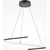Curve LED 60 cm black modern pendant lamp Maytoni
