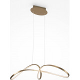 Lampa wisząca nowoczesna Curve LED 92cm mosiężna Maytoni