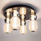 Drop LED 43 cm chrome 4-light glamour ceiling lamp Maytoni