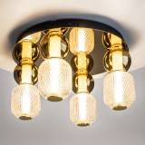 Drop LED 43 cm gold 4-light glamour ceiling lamp Maytoni