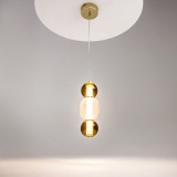 Lampa wisząca glamour Drop LED 12cm złota Maytoni