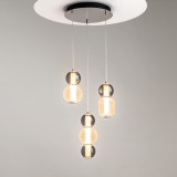 Lampa wisząca glamour Drop LED III 38cm chromowana Maytoni