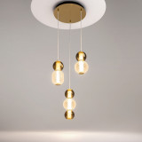 Lampa wisząca glamour Drop LED III 38cm złota Maytoni Lampa wisząca glamour Drop LED III 38cm złota Maytoni