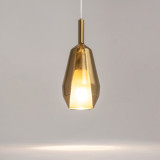 Duality 16 cm gold modern glass pendant lamp Maytoni