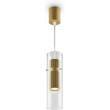 Dynamics 8 cm gold glass pendant lamp with ribbed shade Maytoni Dynamics 8 cm gold glass pendant lamp with ribbed shade Maytoni