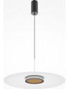 Lampa wisząca z płaskim kloszem El LED 50cm biała Maytoni