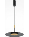 Lampa wisząca z płaskim kloszem El LED 35cm czarna Maytoni
