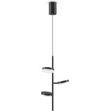 Lampa wisząca potrójna z regulowanymi kloszami Fad LED III 35cm czarna Maytoni Lampa wisząca potrójna z regulowanymi kloszami Fad LED III 35cm czarna Maytoni