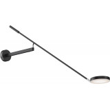 Fad LED black wall lamp on arm with switch Maytoni