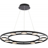 Fad LED IX 80 cm black round pendant lamp Maytoni