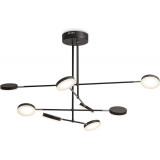 Lampa sufitowa z regulowanymi kloszami Fad LED VIII 107cm czarna Maytoni